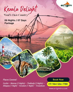 Enjoy Kerala tour packages from Chennai with Origin Tours